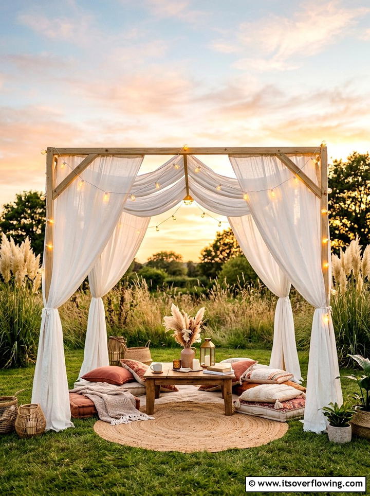 Fabric Canopy - 25 backyard ideas with shade structures
