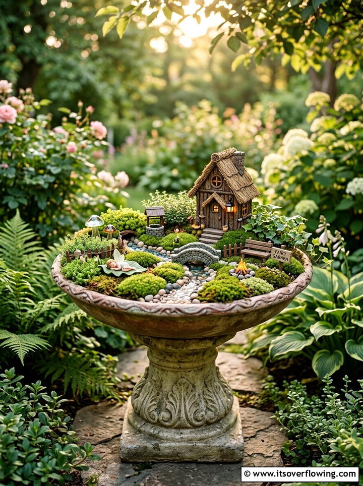 Fairy Garden Container Display - 25 small garden ideas with container clusters