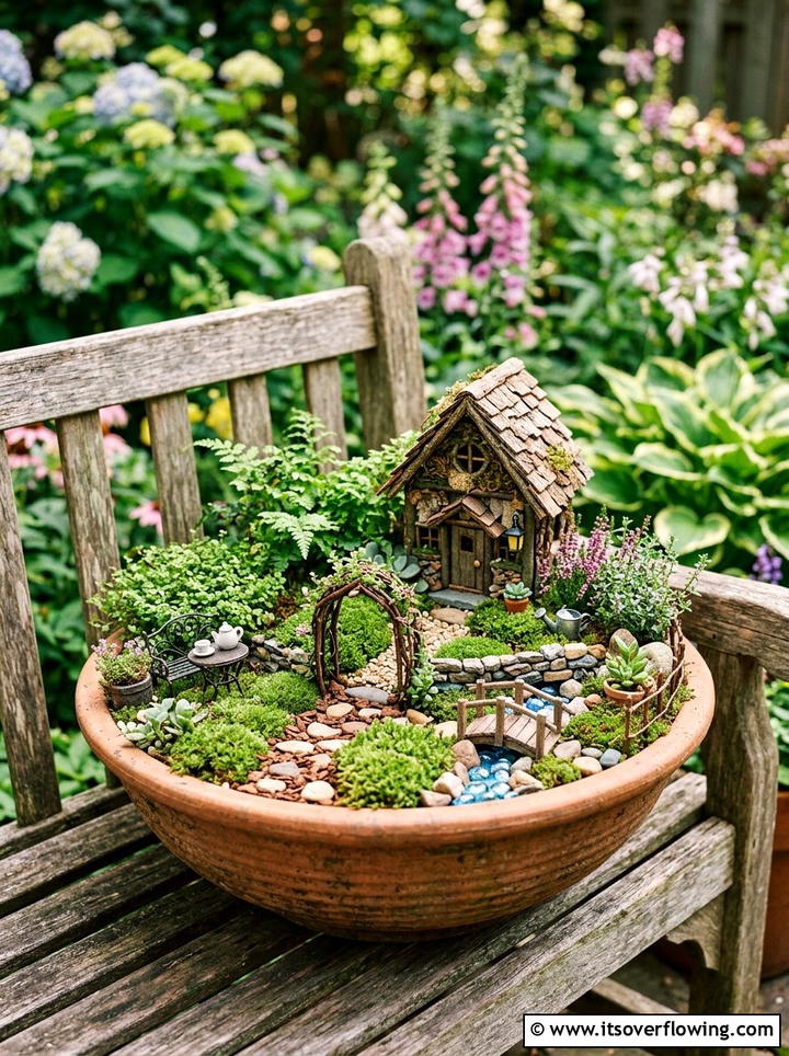 Fairy Garden Container - 25 backyard ideas with container garden
