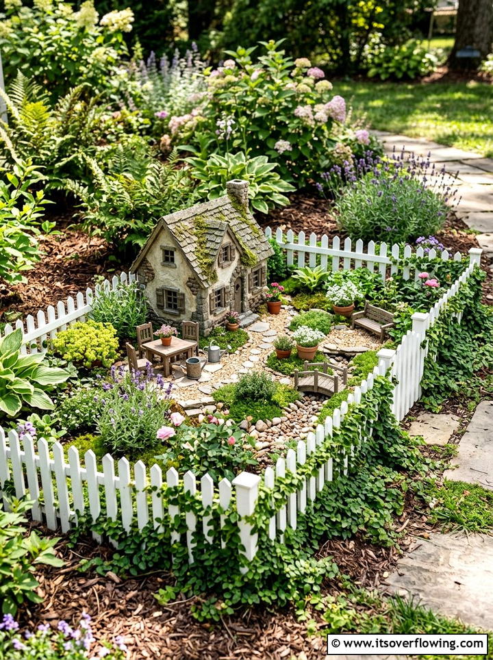 Fairy Garden Fence - 25 garden ideas with fairy gardens