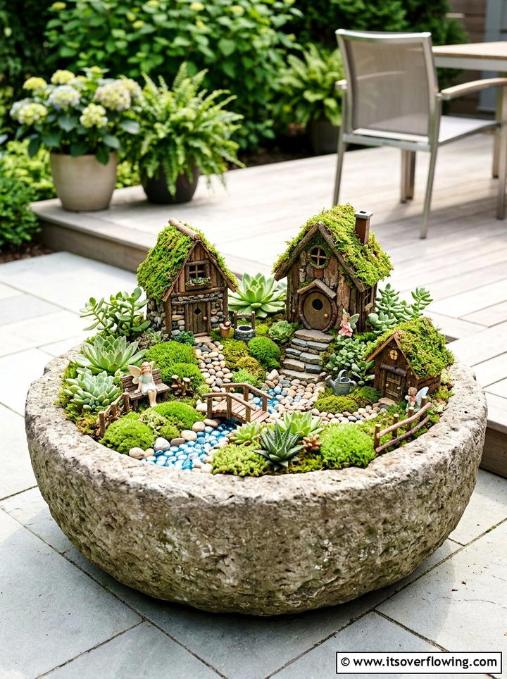 Fairy Garden In Large Planter - 25 small garden ideas with kids corner