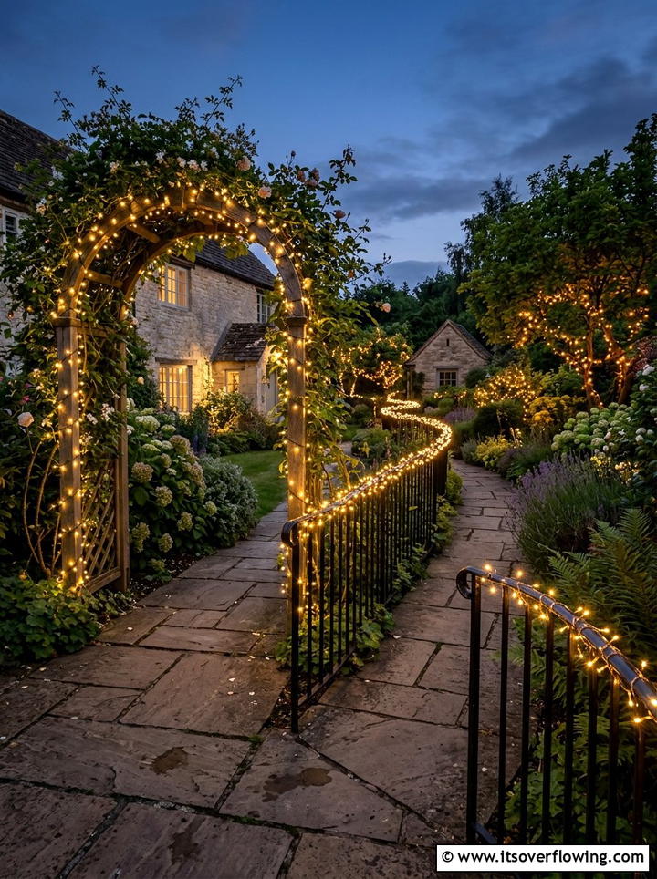 Fairy Lights For Garden Paths - 25 backyard decorating ideas with pathway lights