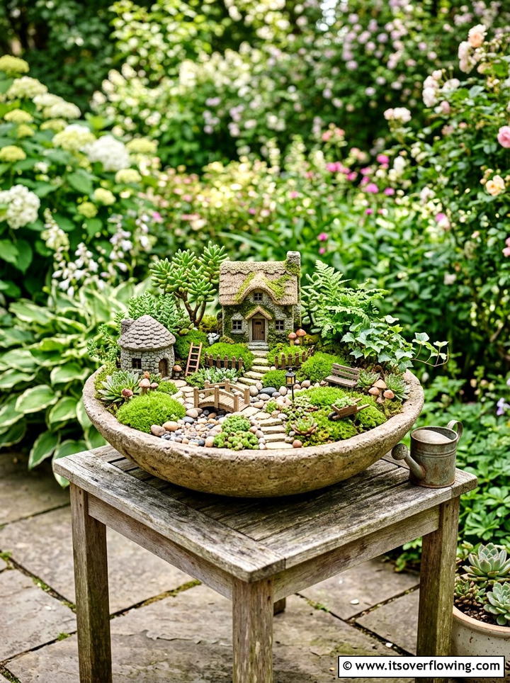 Fairy garden in containers - 25 creative garden ideas for balconies