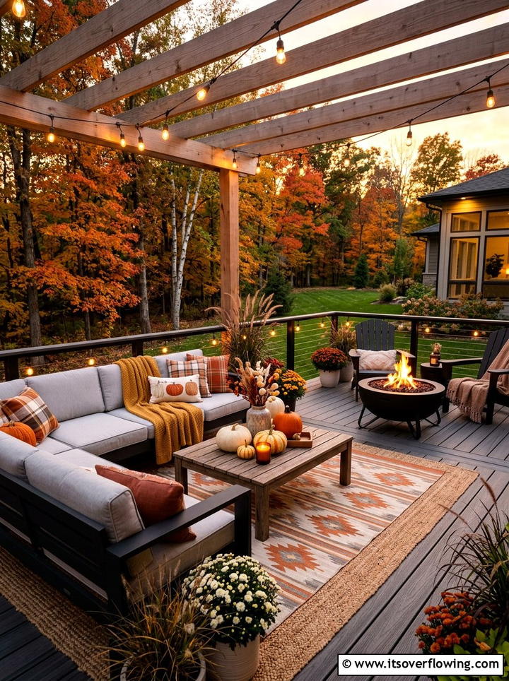 Fall Deck Decor - 25 garden decor ideas with fall decor