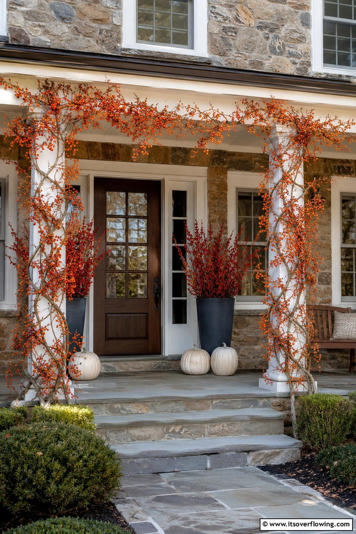 Fall Fruit and Vegetable Market Stand Porch - 50 Fall Porch Decor Ideas for Welcoming Outdoor Spaces