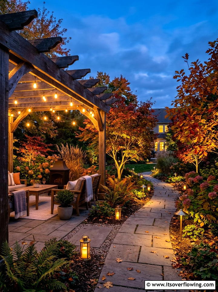 Fall Garden Lighting - 25 garden ideas for fall