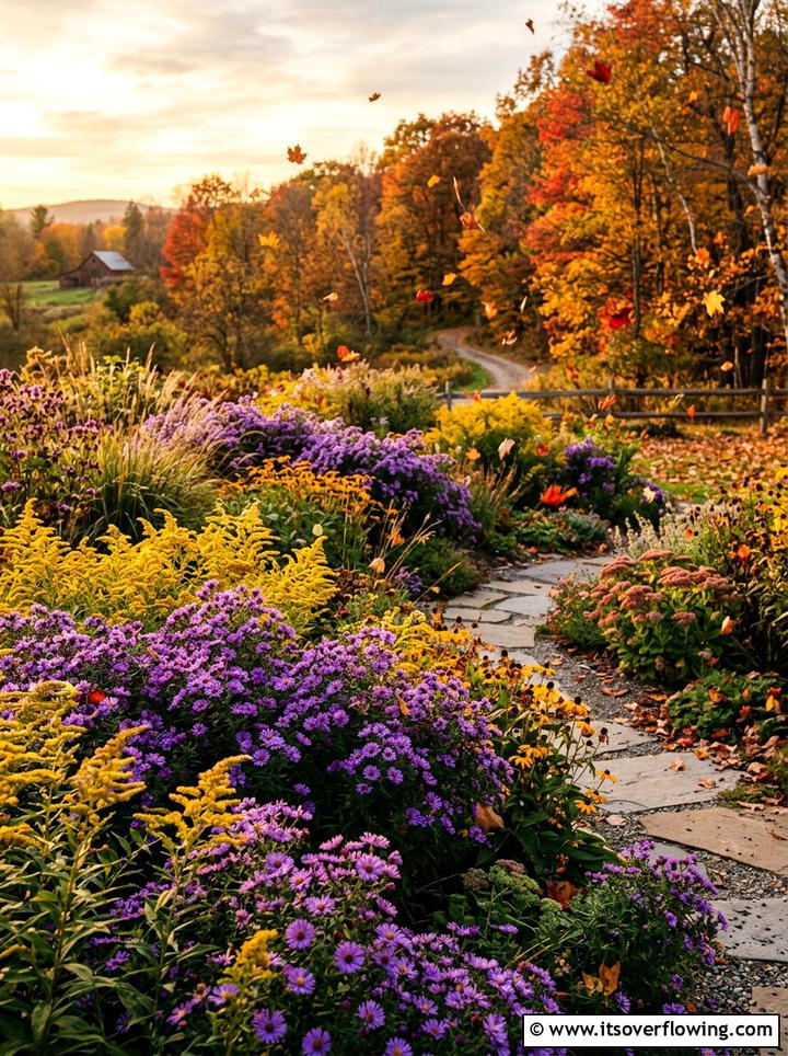 Fall blooming wildflower garden - 25 creative garden ideas with native wildflowers