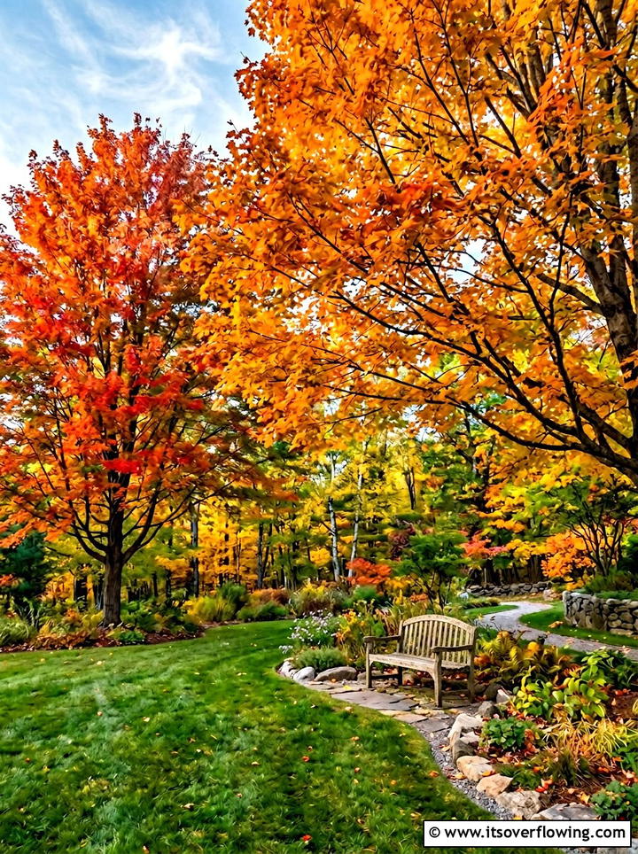 Fall color with native deciduous trees - 25 backyard ideas with native plants