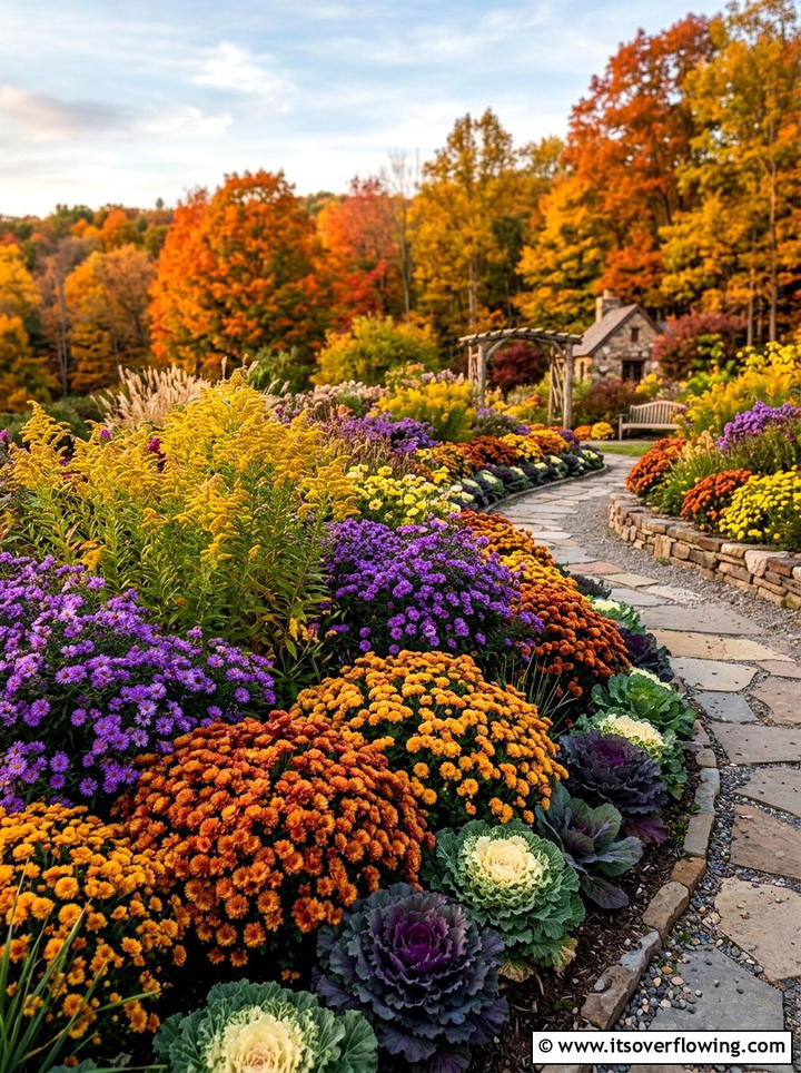 Fall flower garden - 25 creative garden ideas with maximal flower color