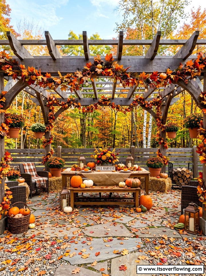 Fall leaf decor - 25 backyard ideas for fall gatherings