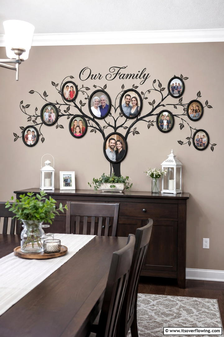 Family Tree Photo Display - 30 Photo Display Ideas to Showcase Your Favorite Memories