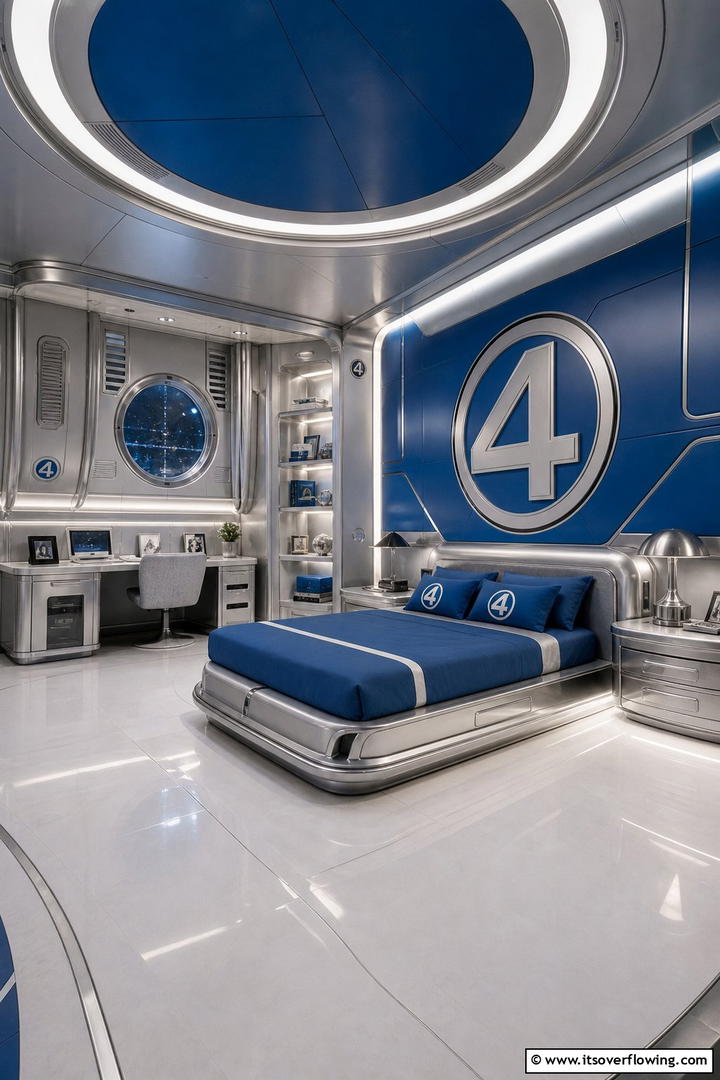 Fantastic Fours Futuristic Space - 20 Marvel Bedroom Ideas for Superhero Fans