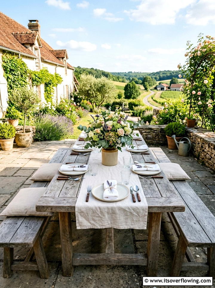 Farmhouse Dining Table Outdoor - 25 backyard ideas with farmhouse style