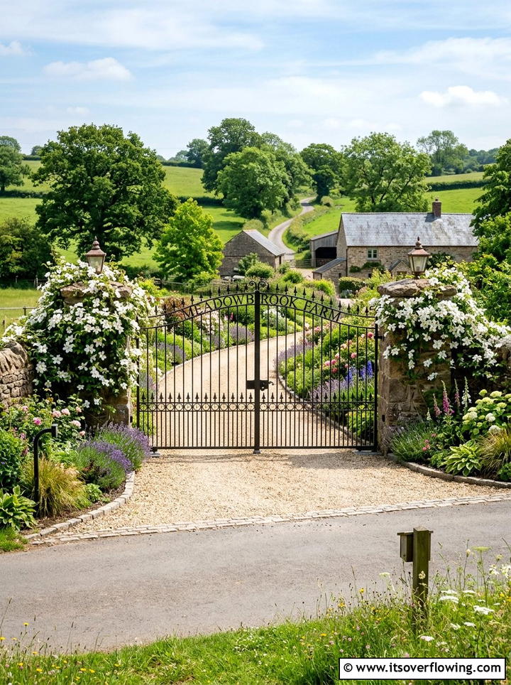 Farmhouse Entryway Gate Landscaping - 25 garden design ideas for farmhouse landscapes