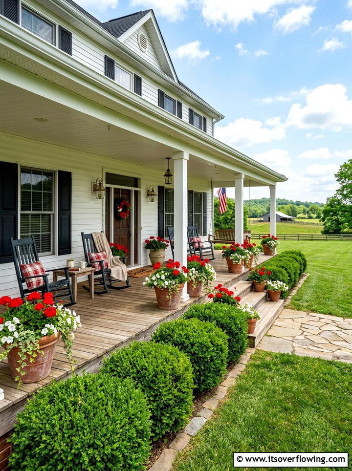 Farmhouse Front Porch Landscaping - 25 garden design ideas for farmhouse landscapes