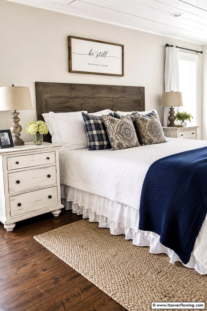 Farmhouse Style Nightstands - 30 Shabby Chic Bedroom Ideas for Vintage-Inspired Spaces