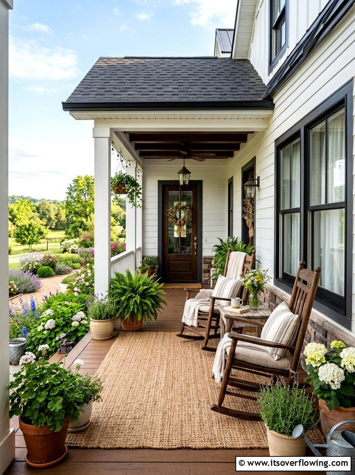 Farmhouse Style Porch Decor - 25 garden ideas for rustic style