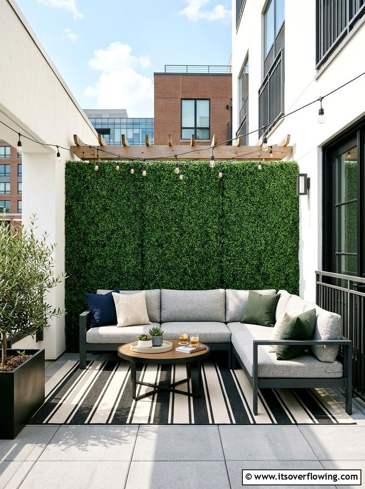 Faux Hedge Panels - 25 backyard ideas for privacy