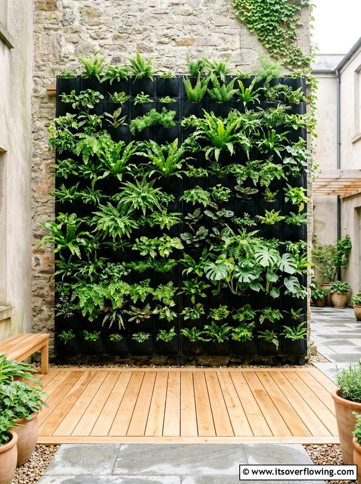 Felt pocket planter - 25 small garden ideas with wall planters