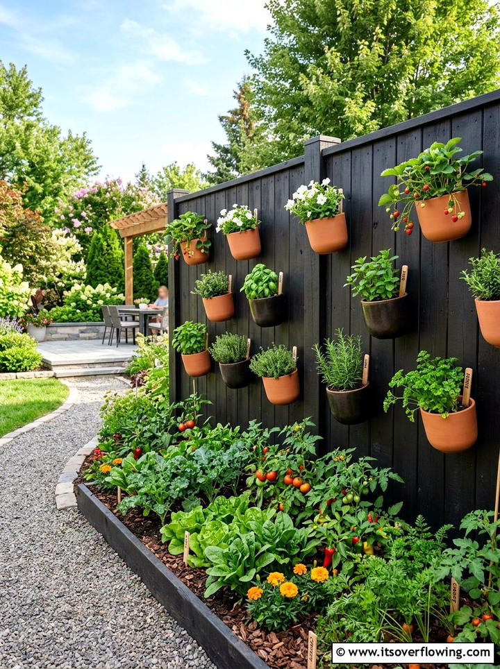 Fence Vegetable Garden - 25 small garden ideas with vegetables