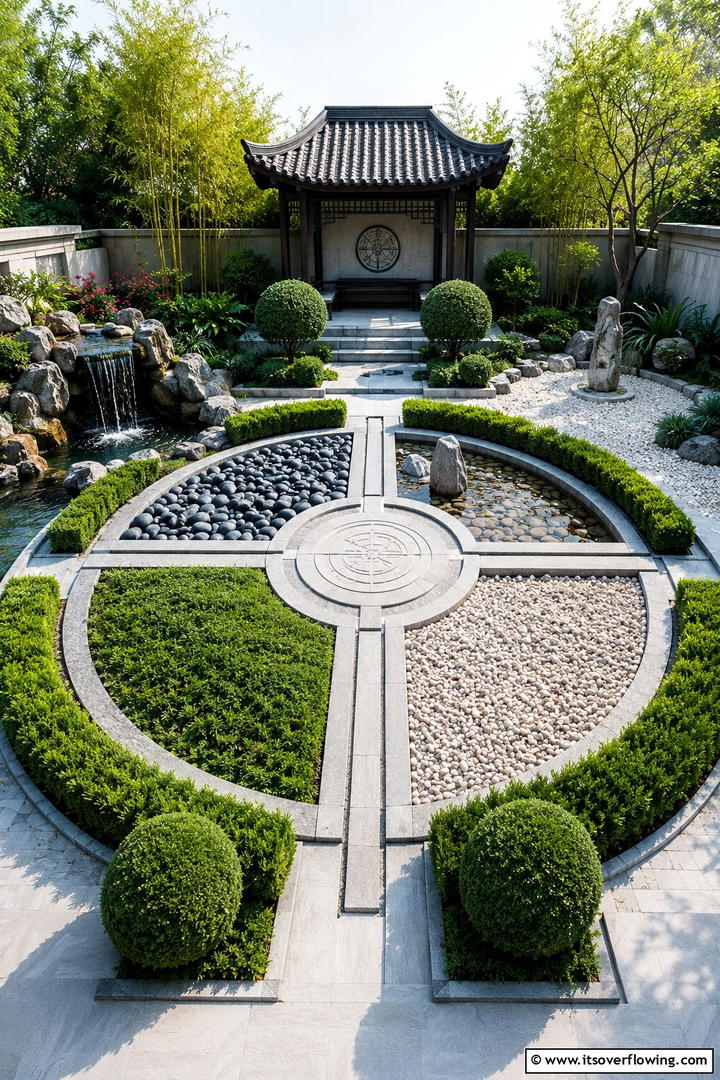Feng Shui Harmony - 30 Parterre Garden Ideas for Elegant Outdoor Spaces