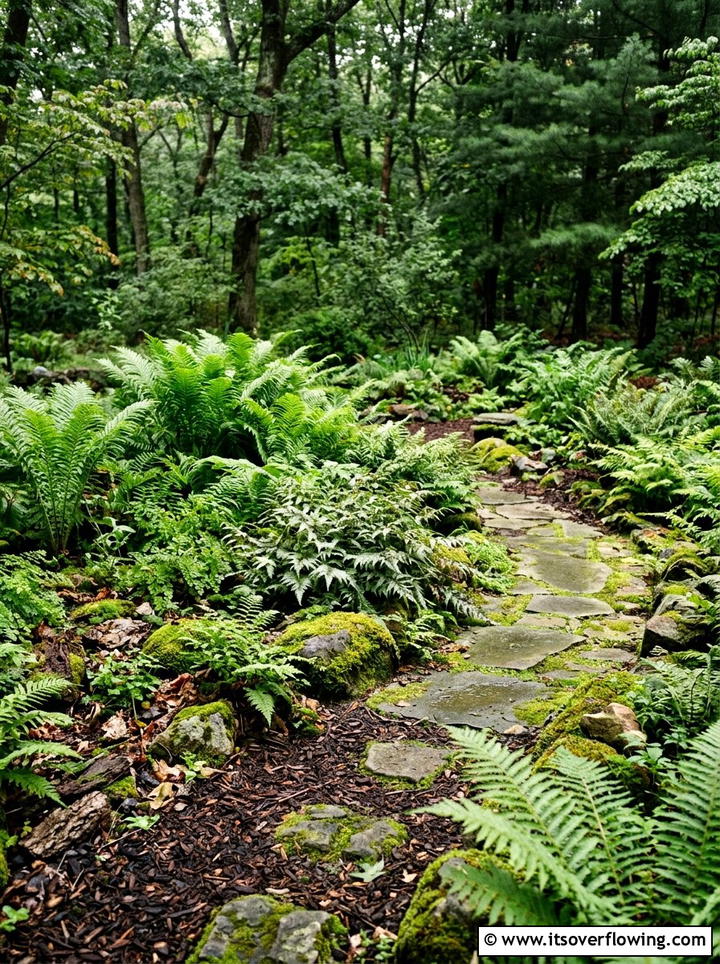 Fern Garden - 25 garden design ideas with woodland plants