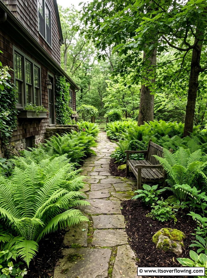 Fern Garden Border - 25 garden ideas with border plants