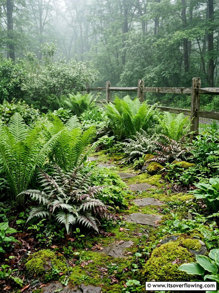 Fern Garden Landscape - 25 garden ideas for shade