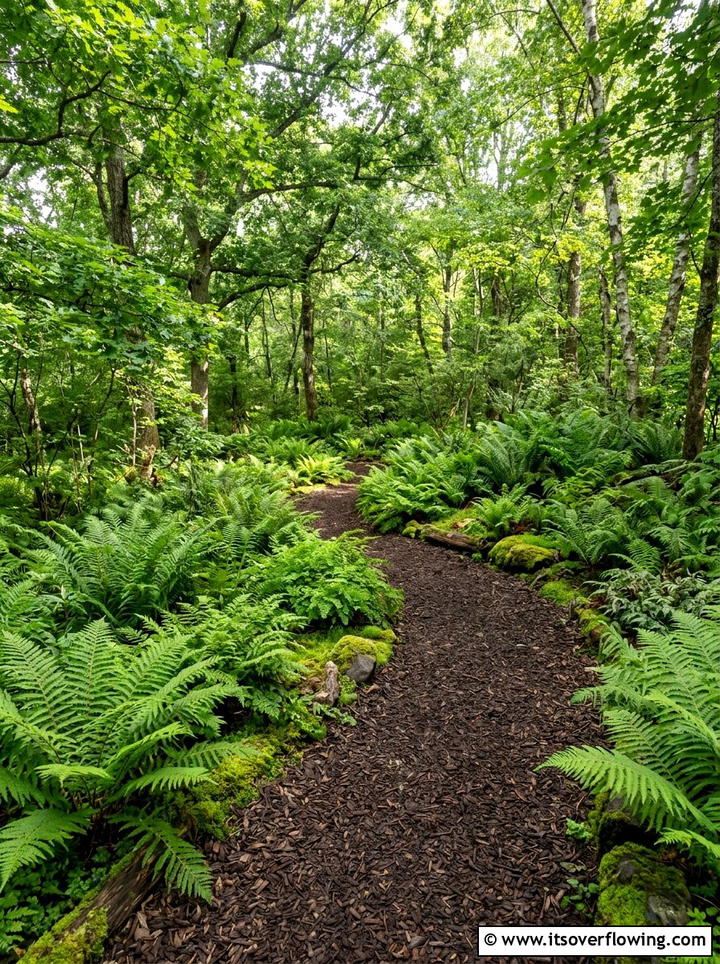 Fern Garden Walkway - 25 garden ideas for side yards