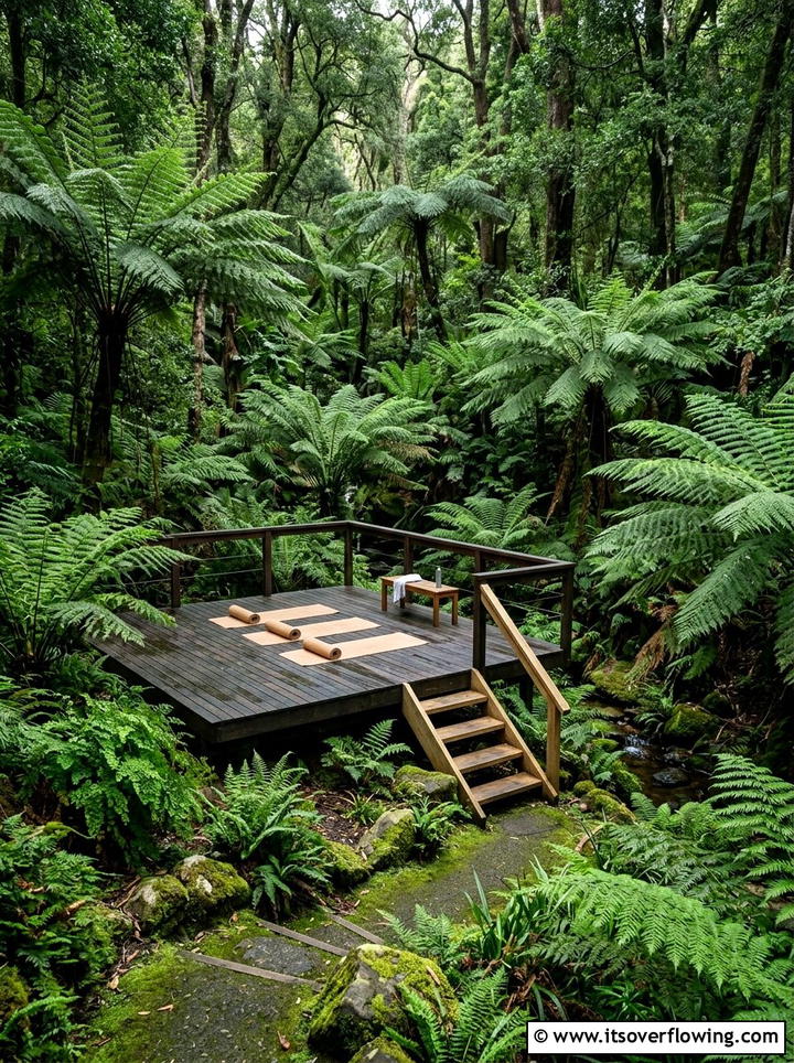 Fern Gully Yoga Deck - 25 creative garden ideas with yoga decks