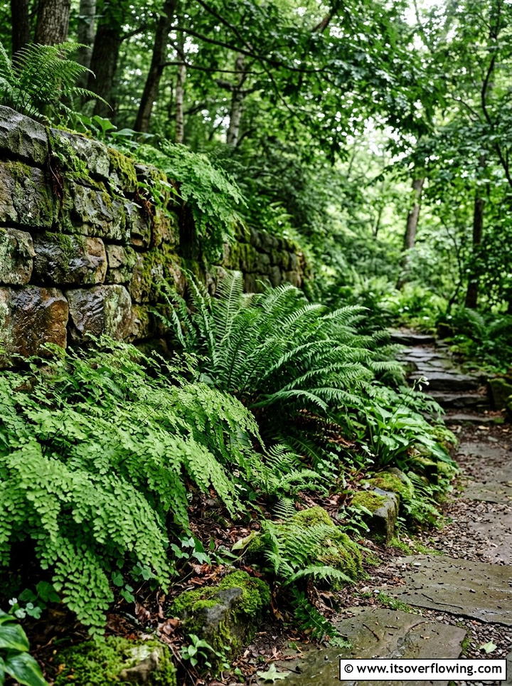 Fern garden corner - 25 small garden ideas with zen style