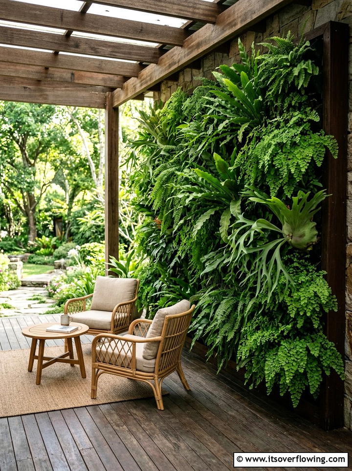 Fern wall for patio - 25 garden design ideas with vertical gardens