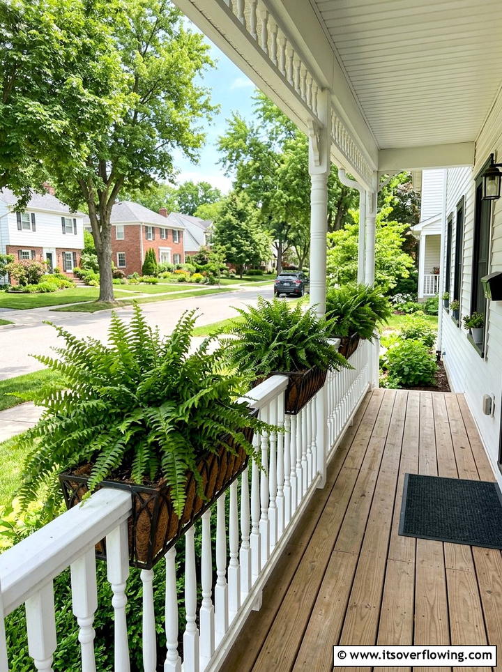Ferns On Porch Railing - 25 front porch ideas with ferns
