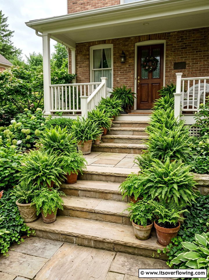 Ferns On Porch Steps - 25 front porch ideas with ferns