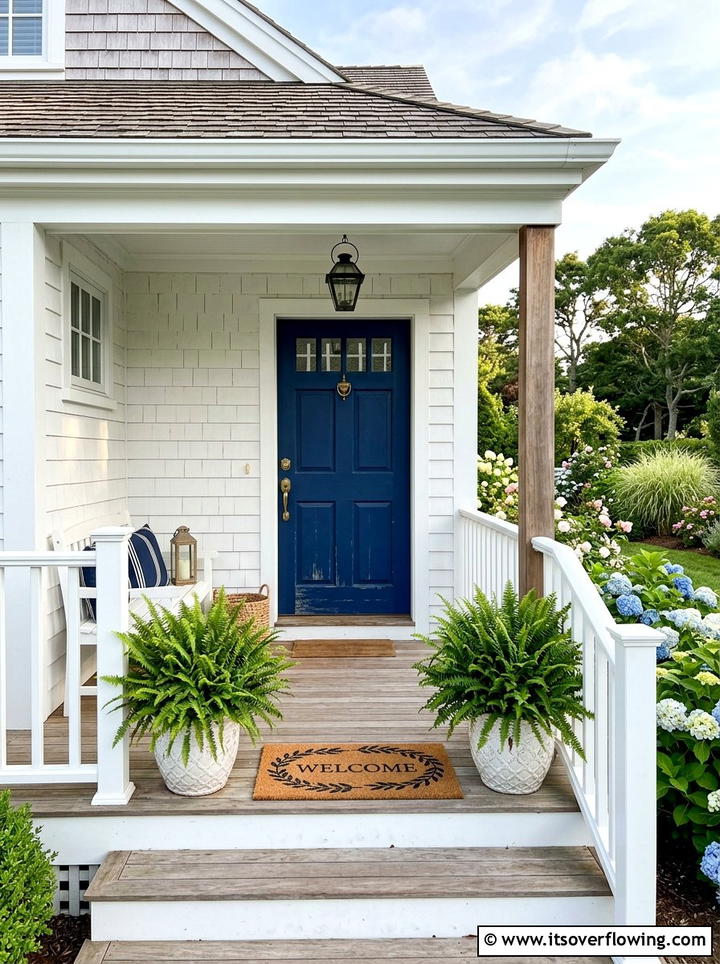Ferns With Blue Front Door - 25 front porch ideas with ferns