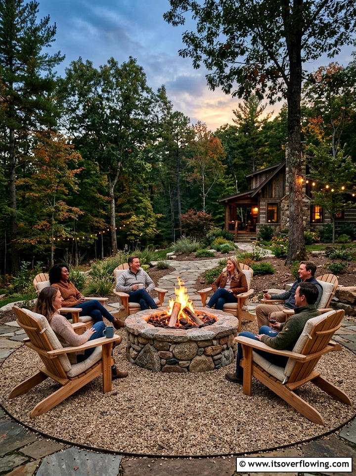 Fire Pit - 25 small garden ideas with no lawn