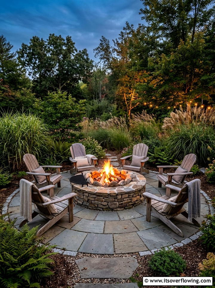 Fire Pit Area - 25 garden design ideas with seating zones