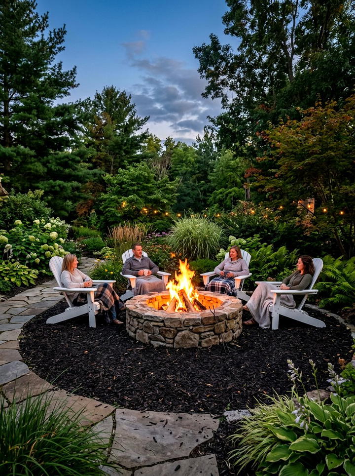 Fire Pit Area - 25 backyard decorating ideas diy