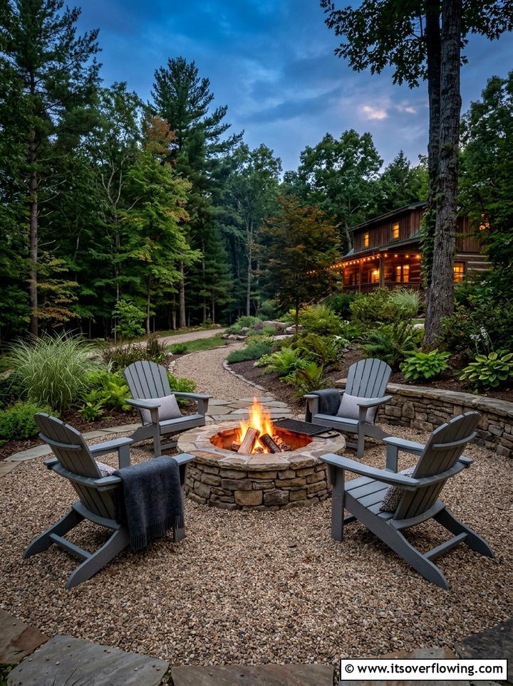 Fire Pit Seating - 25 backyard ideas for spring makeovers
