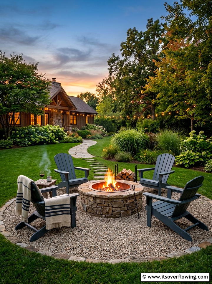 Fire Pit Seating Area - 25 garden decor ideas for backyards
