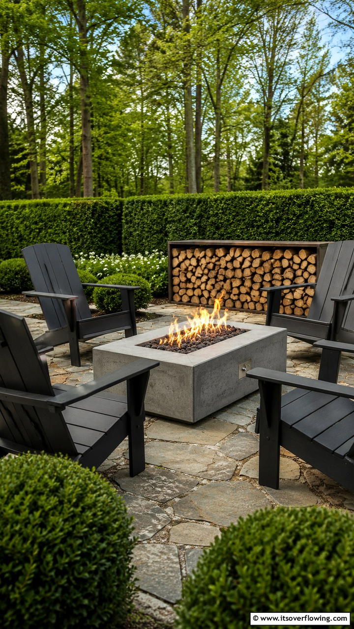 Fire Pit Tables for Year Round Use - 20 Garden Furniture Ideas to Create a Beautiful Outdoor Space