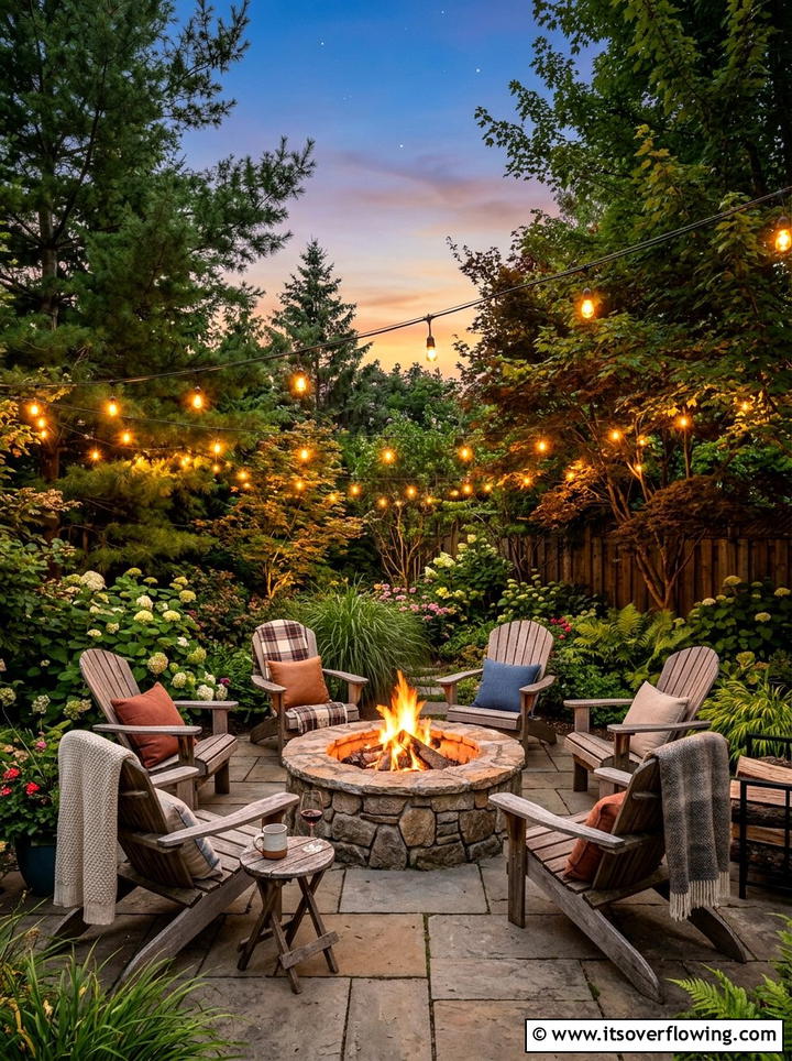 Fire pit lounge - 25 garden design ideas for projects