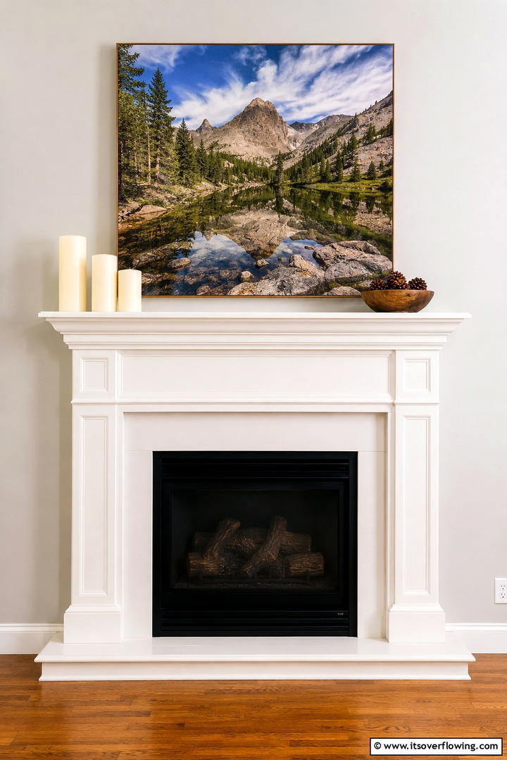 Fireplace Mantel with Natural Elements - 50 Minimalist Fall Decor Ideas to Upgrade Spaces Now
