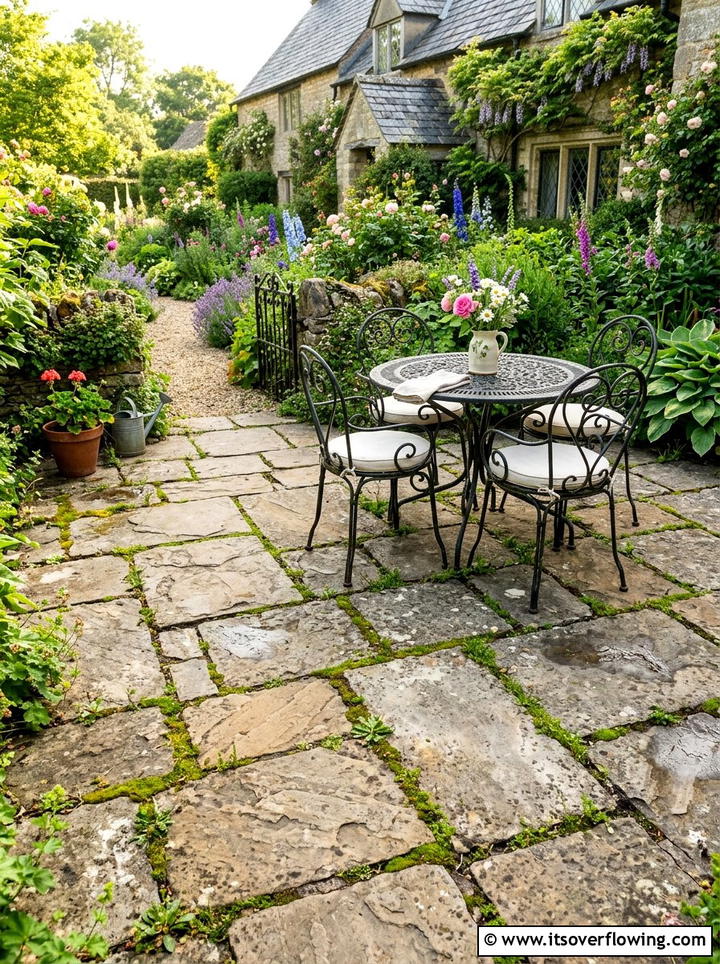Flagstone Patio - 25 backyard ideas with patio