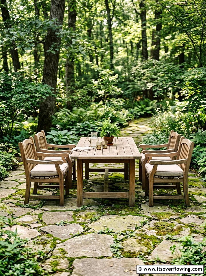 Flagstone Patio Set - 25 garden design ideas with seating zones