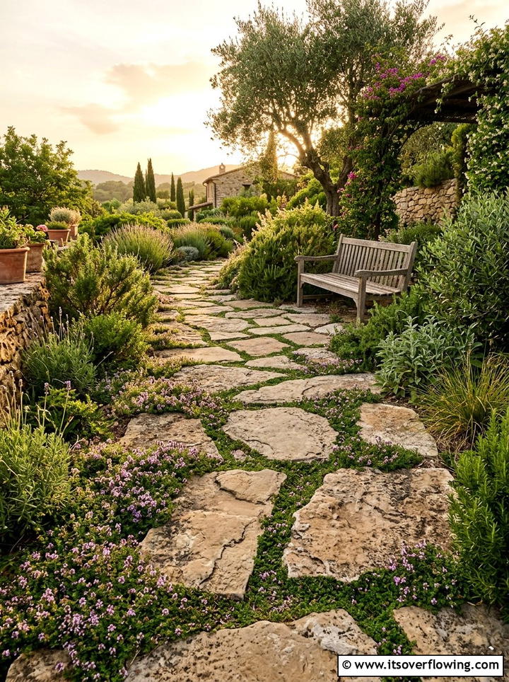 Flagstone Stepping Stones - 25 cheap garden ideas with pathways