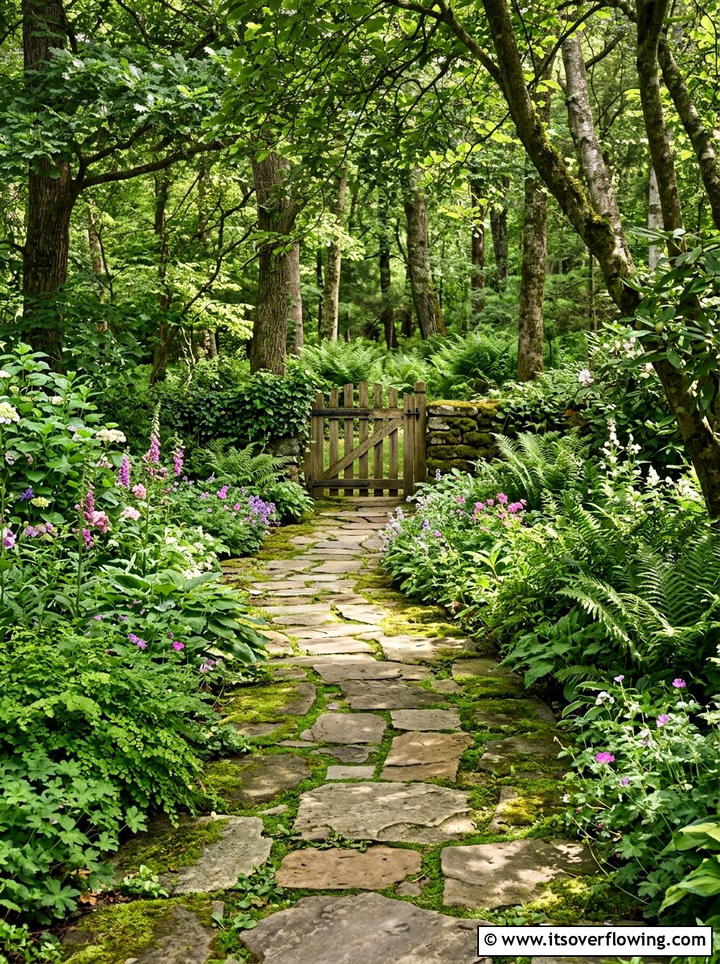 Flagstone Walkway - 25 backyard ideas with pavers