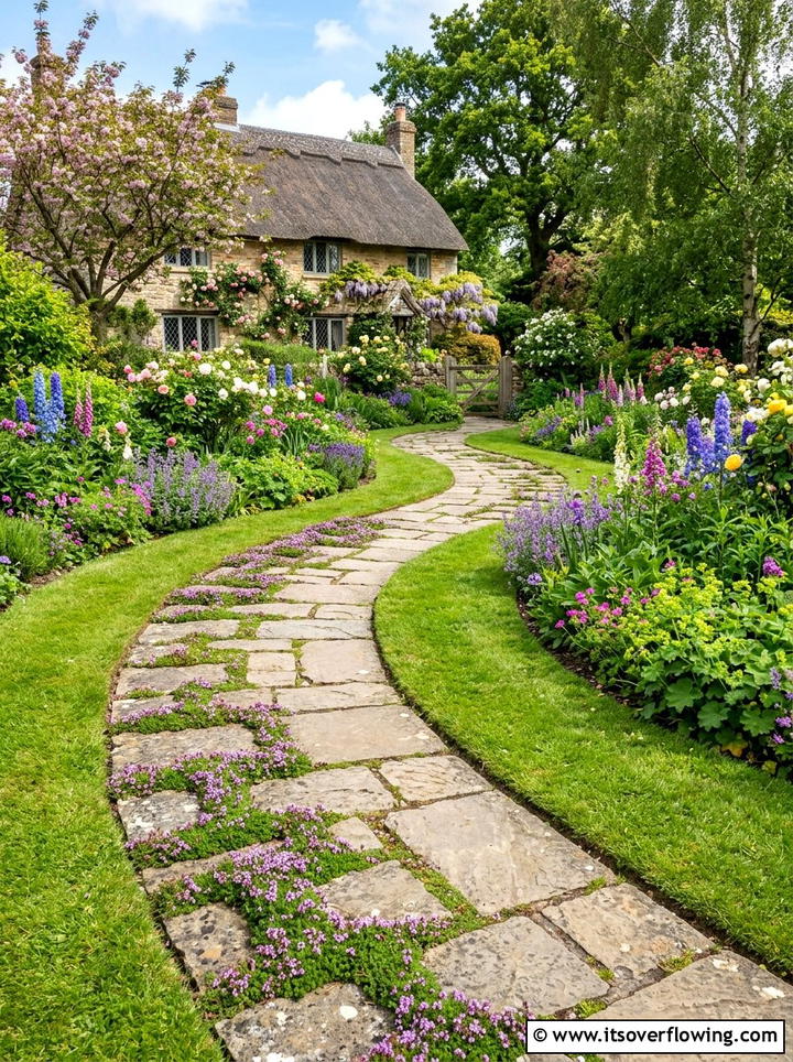 Flagstone path design - 25 garden design ideas for small yards