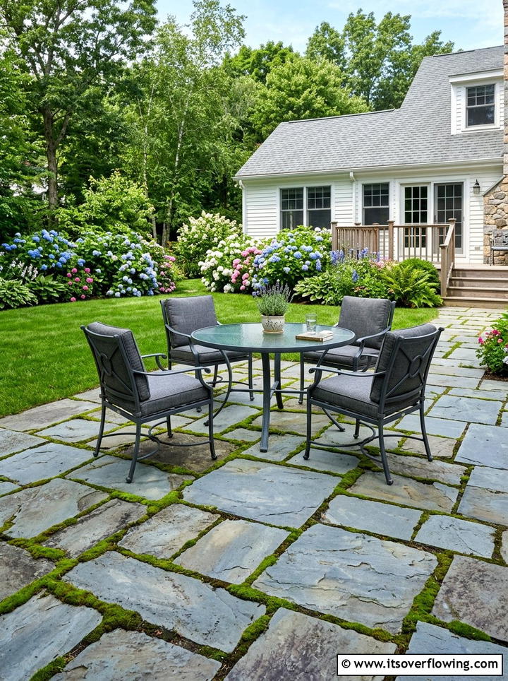 Flagstone patio - 25 backyard ideas for suburban homes