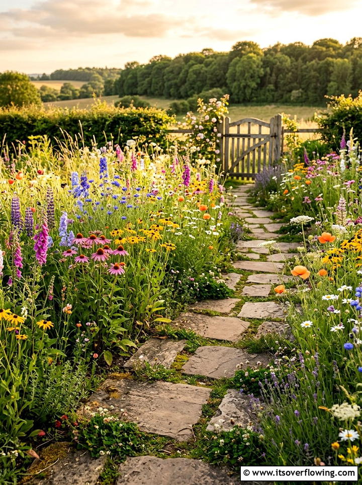 Flagstone stepping stones - 25 backyard ideas with rocks